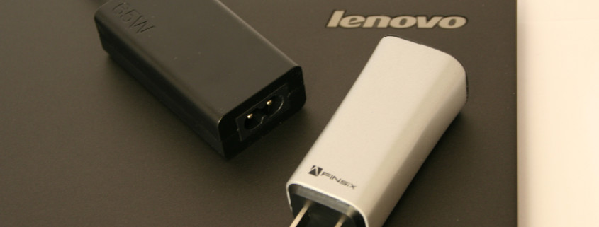 Lenovo GaN FINsix adapter laptop